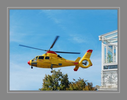   Rettungshubschrauber (RTH) der Northern Helicopter GmbH, stationiert am Flugplatz St. Peter-Ording. Für den Einsatz im Offshore-Bereich mit einer Winde und Notschwimmer ausgerüstet. Koordiniert werden die Offshore-Einsätze über die Leitstelle VENTUSmedic der Johanniter Unfallhilfe. Zusätzlich ist der Hubschrauber in Schleswig-Holstein (v.a. in Nordfriesland) im Einsatz, wenn die primär eingesetzten RTH nicht verfügbar sind. Funkrufname: Northern Rescue 01 Hersteller:Aérospatiale / Eurocopter, Frankreich Typ: AS365N3 (Dauphin) Max. Geschwindigkeit: 306 km/h Reichweite: 800 km maximale Abflugmasse: 4.300 kg Hauptrotordurchmesser: 11,94 m Länge (Rumpf): 11,63 m Länge: 13,73 m Höhe: 4,06 m